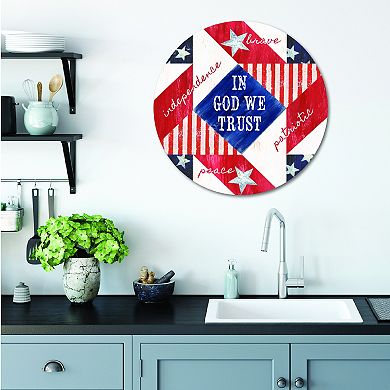 COURTSIDE MARKET Patriotic II Plaque Wall Art