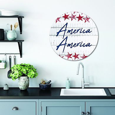 COURTSIDE MARKET America Plaque Wall Art