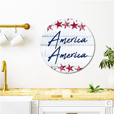 COURTSIDE MARKET America Plaque Wall Art