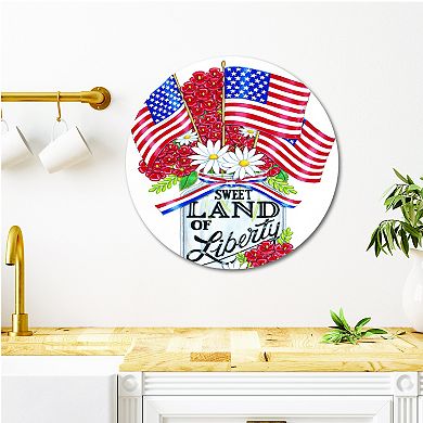 COURTSIDE MARKET Mason Jar Plaque Wall Art