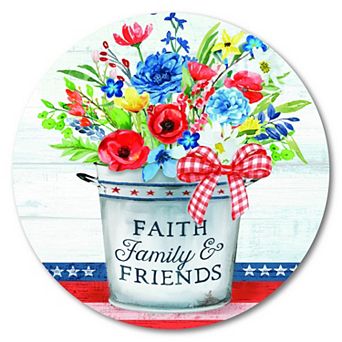 COURTSIDE MARKET Patriotic I Plaque Wall Art