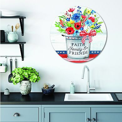 COURTSIDE MARKET Patriotic I Plaque Wall Art