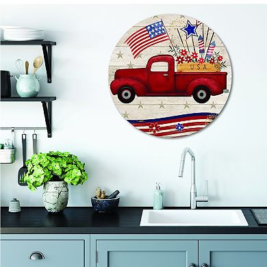 COURTSIDE MARKET Truck Fireworks Plaque Wall Art