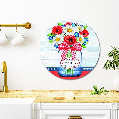 COURTSIDE MARKET Flowers II Plaque Wall Art