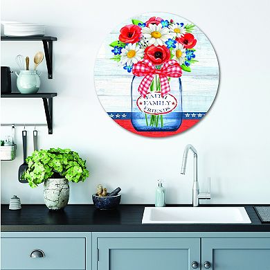 COURTSIDE MARKET Flowers II Plaque Wall Art