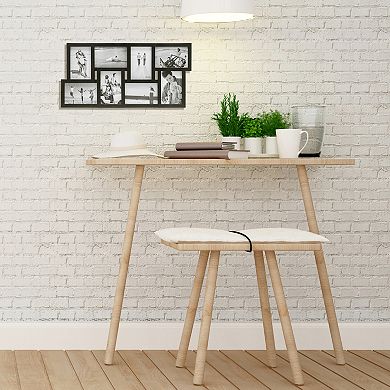 Malden 8-Opening 4x6 Black Puzzle Wall Collage Photo Frame