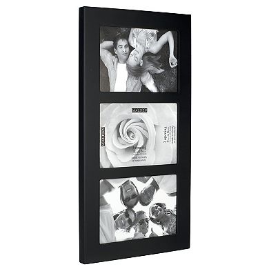 Malden 3-Opening 4x6 Black Collage Photo Frame