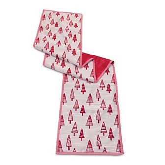 Melrose Embroidered Pine Trees Festive Table Runner