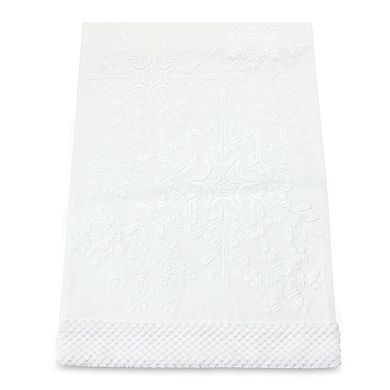 Melrose Wintry Snowflake Pattern Table Runner