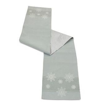 Melrose Thin Snowflake Embroidered Table Runner