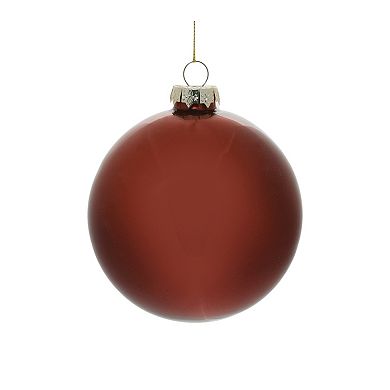 Melrose 6-Piece Red Glass Ball Ornament Set