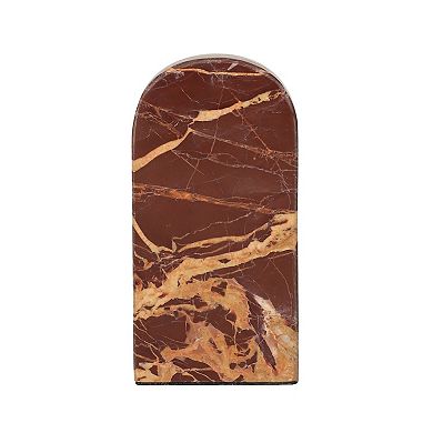 Everyday Decor Brown Marbled Arch Tabletop Decoration