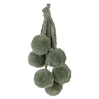 Melrose 4-Piece Pom Pom Cluster Drop Ornament Set