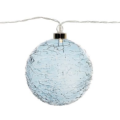 Melrose 4-Piece LED Glass Ball Ornament String Set