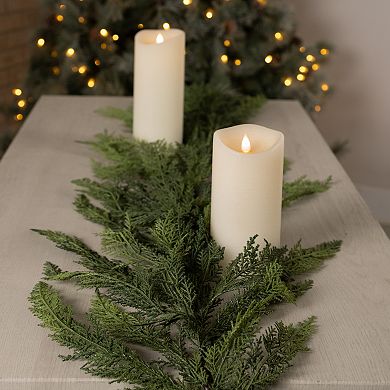 Melrose Winter Cedar Foliage Garland 2-Piece Set