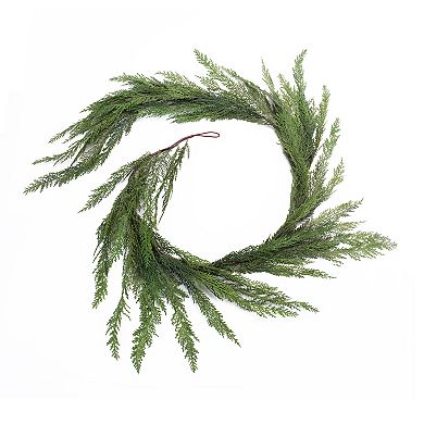 Melrose Winter Cedar Foliage Garland 2-Piece Set