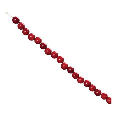 Melrose Faux Cranberry String Garland 2-piece Set