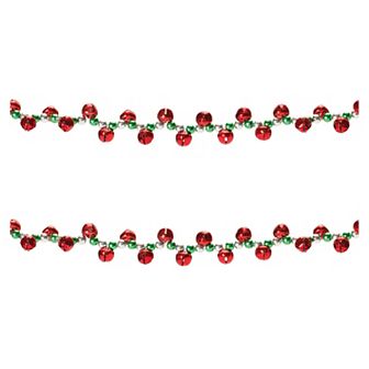 Melrose Sleigh Bell String Garland 2 pc Set