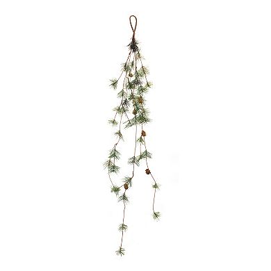 Melrose Artificial Pine Cone Twig Garland 2-piece Set
