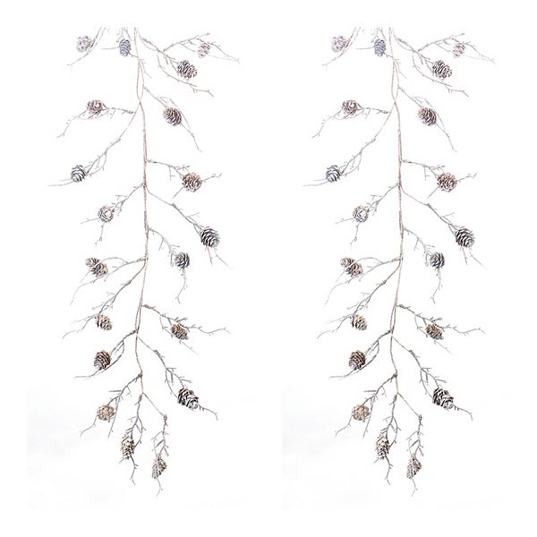 Melrose International Cotton Twig Garland (Set of 2) main image 1