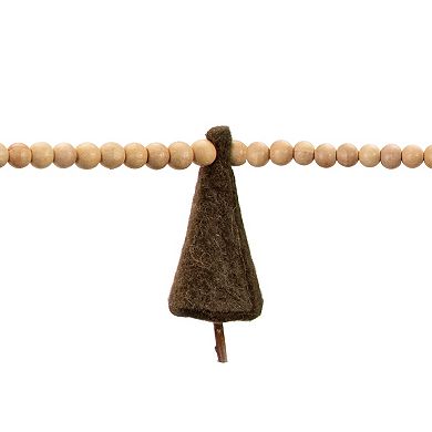 Melrose Mini Pine Tree Beaded Garland 2-Piece Set