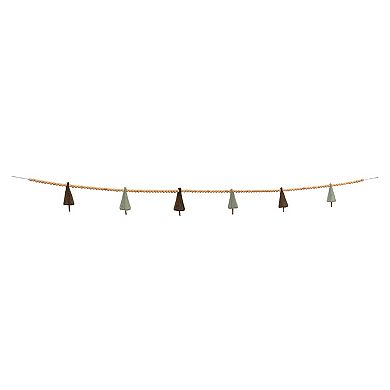 Melrose Mini Pine Tree Beaded Garland 2-Piece Set