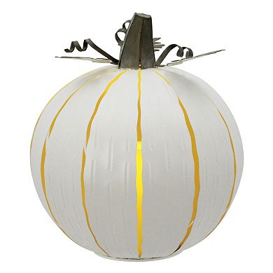 Celebrate Together Fall Large Metal LED Pumpkin Table Decor