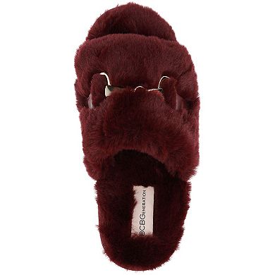 BCBG Generation Tiana Women's Horsebit Open Toe Slide Slippers