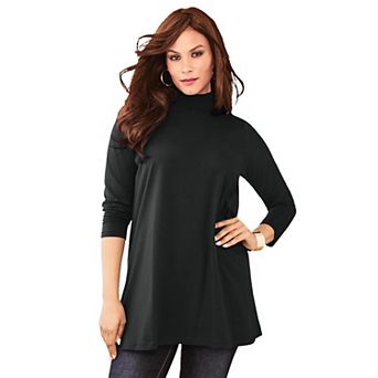 Roaman's Women's Plus Size Ultimate Mockneck Tunic