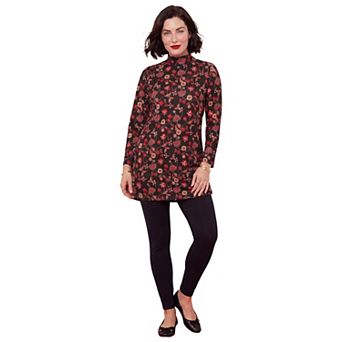 Roaman's Women's Plus Size Ultimate Mockneck Tunic