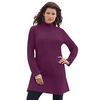 Roaman's Women's Plus Size Ultimate Mockneck Tunic