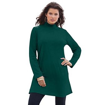 Roaman's Women's Plus Size Ultimate Mockneck Tunic