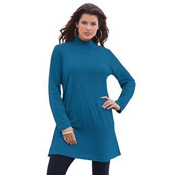 Roaman's Women's Plus Size Ultimate Mockneck Tunic