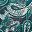 Navy Teal Painterly