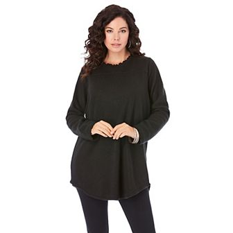 Roaman's Women's Plus Size Sherpa Fleece Tunic