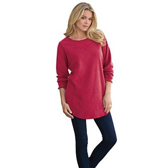 Roaman's Women's Plus Size Sherpa Fleece Tunic