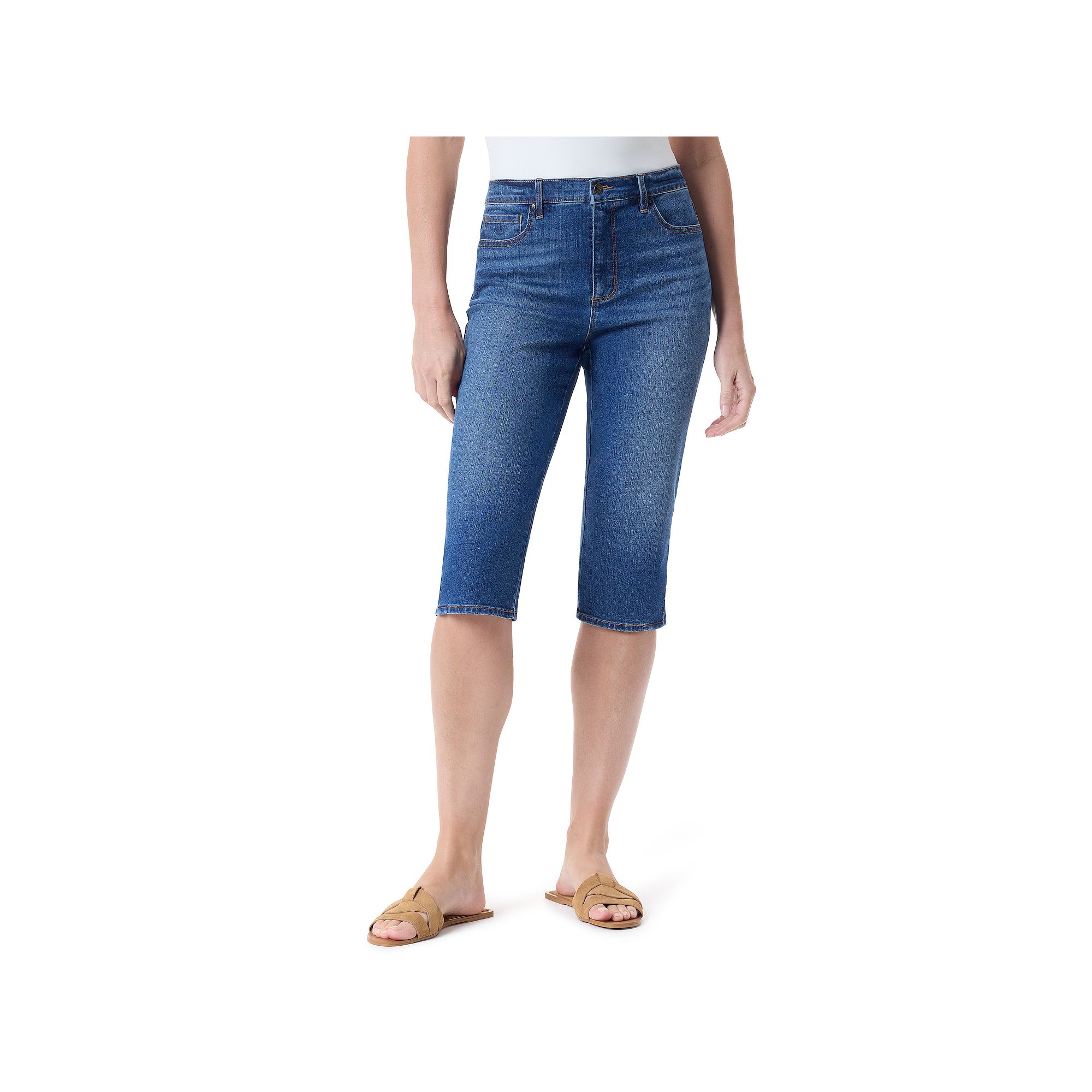 Petite Gloria Vanderbilt Amanda Skimmer Pants, Womens, Size: 4 Petite, Com