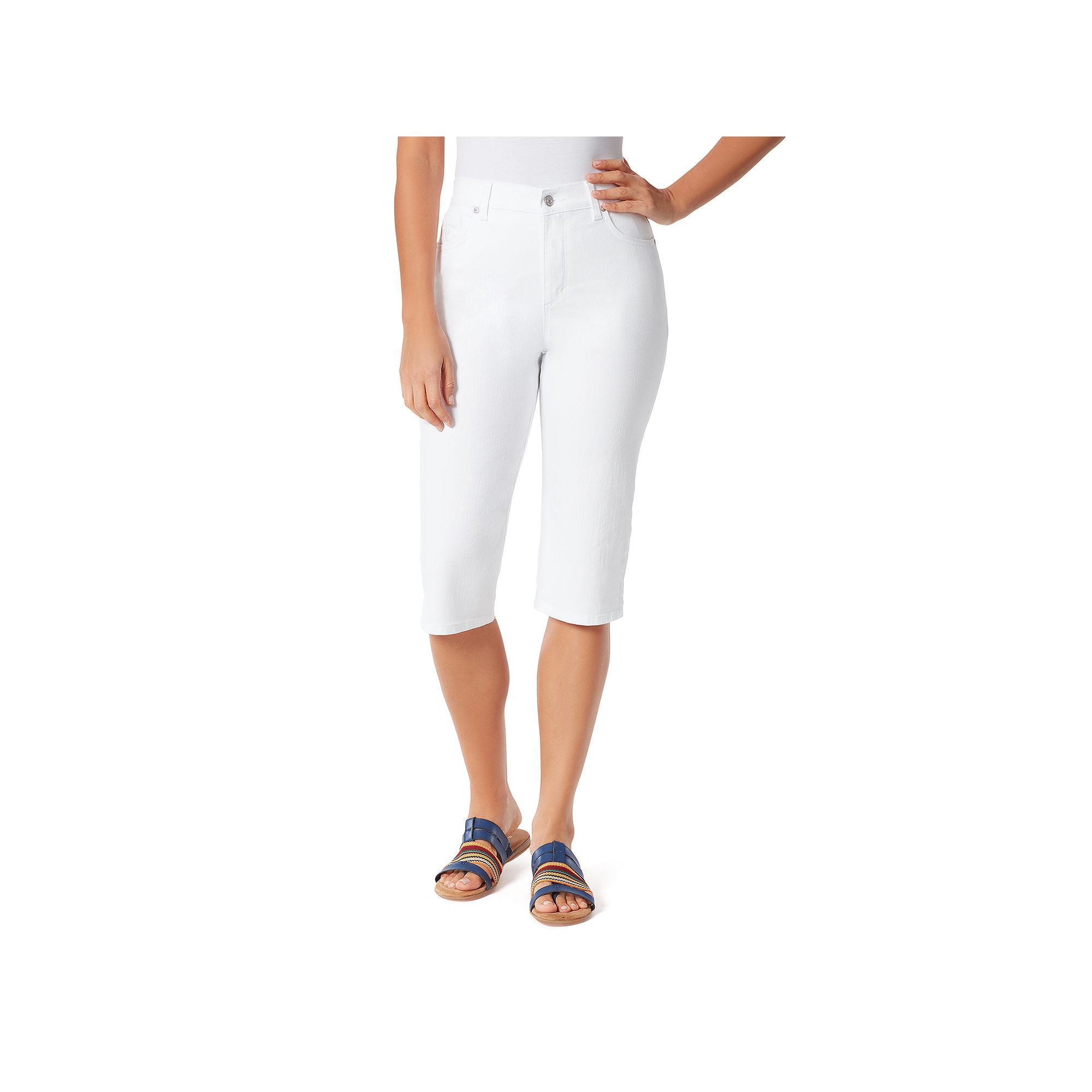 Petite Gloria Vanderbilt Amanda Skimmer Pants, Womens, Size: 10 Petite, Vi