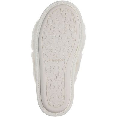 Honeydew Women's Mixed Media Crossband Slippers