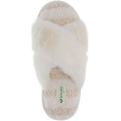 Honeydew Women's Mixed Media Crossband Slippers