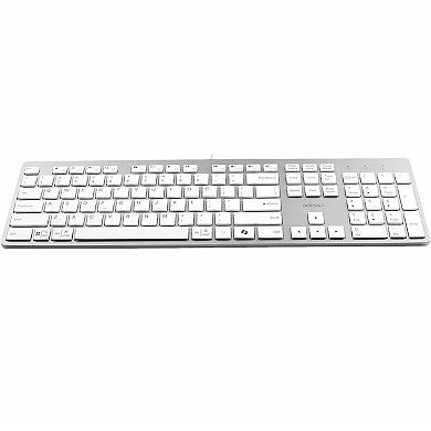 ADESSO USB-C Multi OS Scissor Switch Keyboard With CoPilot AI Hotkey And USB-C, USB-A, 3.5mm Aux Ports