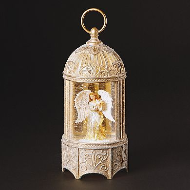 Roman LED Swirl Birdcage With Angel Holiday Table Decor