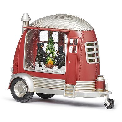 Roman Lighted Swirl Bear Camper By Fire Holiday Table Decor