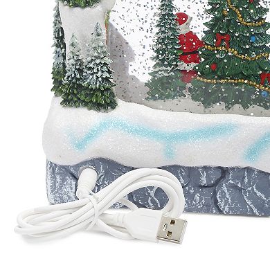 Roman Lighted Swirl Christmas Village Table Decor