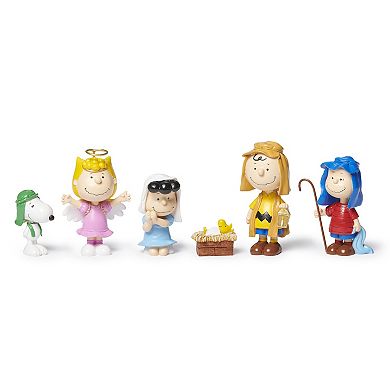 Roman 6-Piece Peanuts Pageant With Carry Box Holiday Table Decor Set
