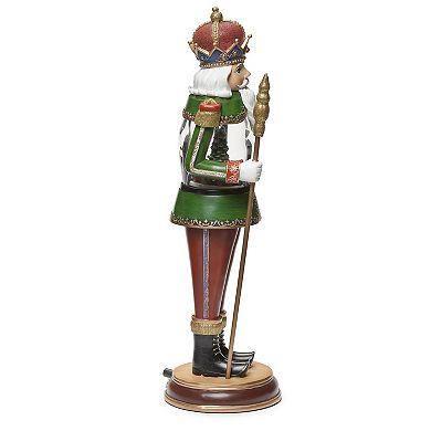 Roman LED Musical Nutcracker With Train Holiday Table Decor