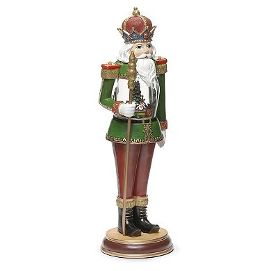 Roman LED Musical Nutcracker With Train Holiday Table Decor