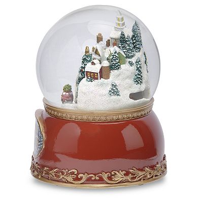 Roman Town & Cars Musical Glitterdome Table Decor