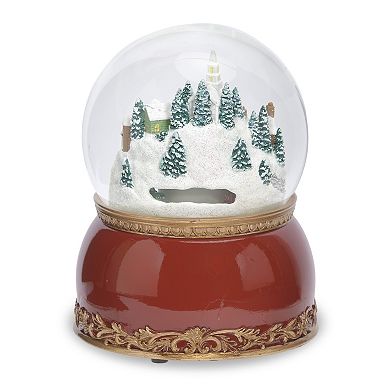 Roman Town & Cars Musical Glitterdome Table Decor