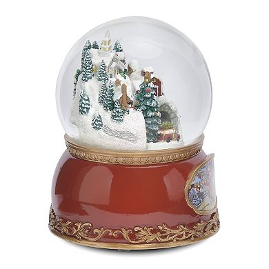 Roman Town & Cars Musical Glitterdome Table Decor